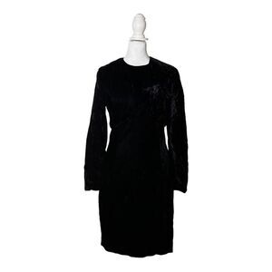 Scott & Jessica McClintock Gunne Sax Formal Dress Velour Black Velvet 2PC Set S